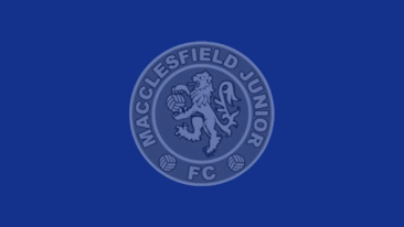 Macclesfield Junior F.C Logo With Blue Overlay